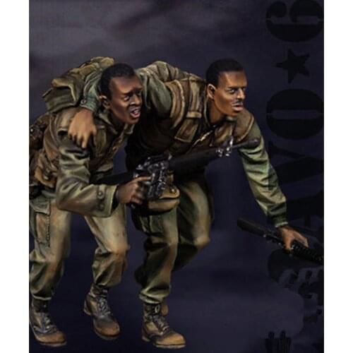 1:35 Resin Figure Model Kit Unassambled Unpainted X262 (2 FIGURES)