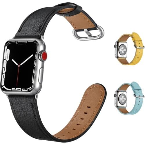 Genuine Leather strap pulseira for apple watch band 5 6 44mm 40mm 42mm 38mm Accessories watchband for iwatch wristbelt 6/5/4/3/2