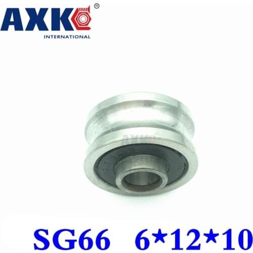 2021 New Arrival Rolamentos Free Shipping 2 Pcs Sg66 U Groove Pulley Ball Bearings 6x22x10mm Track Guide Roller Bearing Abec5
