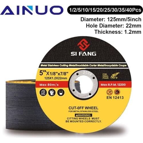 125mm 5" Metal Cutting Disc Stainless Steel Grinding Sanding Ultra-Thin Resin Blade Angle Grinder 2Pcs -500Pcs