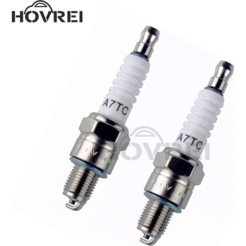 Motorcycle Spark Plug D8TC A7TC Scooter Spark Plug Alloy Spark Plug For Suzuki Yamaha Honda CG125