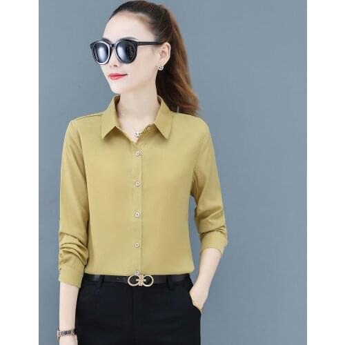 Blouse Women Shirt Womens Long-Sleeved Autumn Womens Top plus Size Womens Clothing Blusas Mujer De Moda