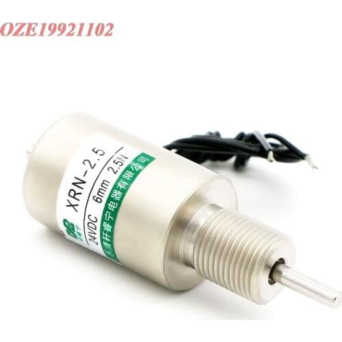 1pc Push-pull type miniature electromagnet Tubular Electric Solenoid Electromagnet Stroke 6mm 250g DC 12V 24V 14W M12X1 Thread