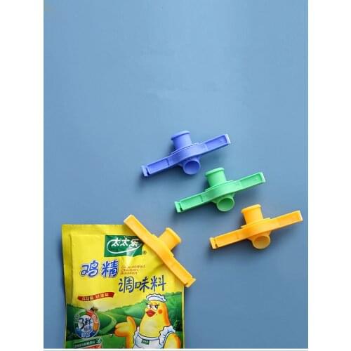 1PC Seal Pour Food Storage Bag Clip Snack Sealing Clip Keeping Fresh Sealer Clamp Plastic Helper Food Saver Travel XB 064