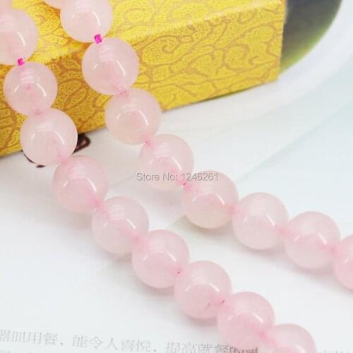 10mm High Quality Pink Crystal Round Accessories Crafts Loose Beads DIY Stone For Necklace Bracelet Women Jewelry Making 15inch