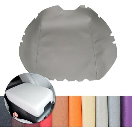 For Toyota Tundra 2007 2008 2009 2010 2011 2012 2013 Car Center Armrest Console Box Cover Interior Leather Decor Color Gray