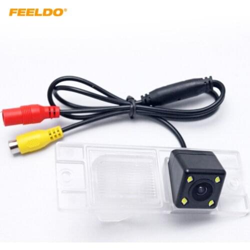 FEELDO 1Set Car Rearview Camera With LED Light for Mitsubishi Pajero V3/V5/Zinger Backup Camera #AM4029