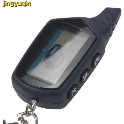 Jingyuqin for Russian Version Starline B9 Twaage Two Way Car Alarm System LCD Display Remote Engine Start for Vehicle Security