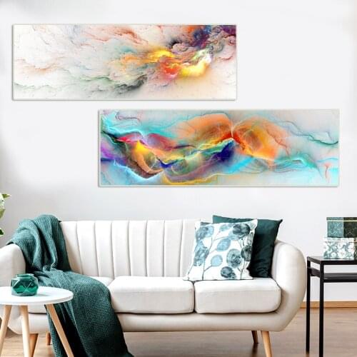 Colorful Wall Art Canvas Abstract Painting Decorative Picture for Living Room Posters and Prints Customize Shopify Drop Shipping