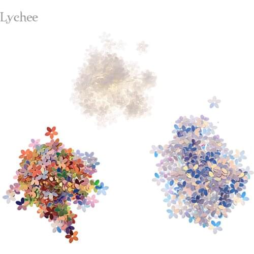 Lychee Life10mm 50g Flower Loose Sewing Sequins Multicolor Paillettes For Children Clothes DIY Handmade Sewing Craft Accessories