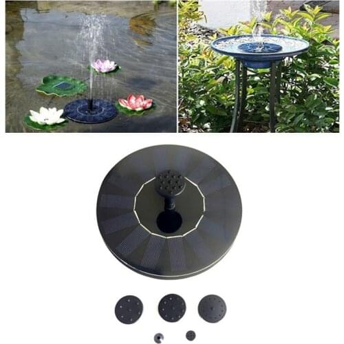 Mini Solar Powered Fountain Garden Pool Pond Solar Panel Floating Fountain Garden Decoration Water Fountain Drop Shipping