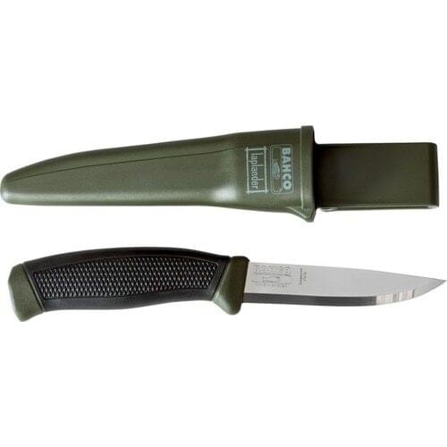 Bahco 2444 Lap Multipurpose Stainless Hunting Knife Camping Knife Hand Knife Fixed Knife with Laplander Original Green Case