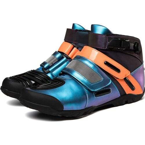 Motorcycle Boots Fashion Casual Motorbike Riding Shoes Breathable Biker Boots Street Racing Men Women Bota