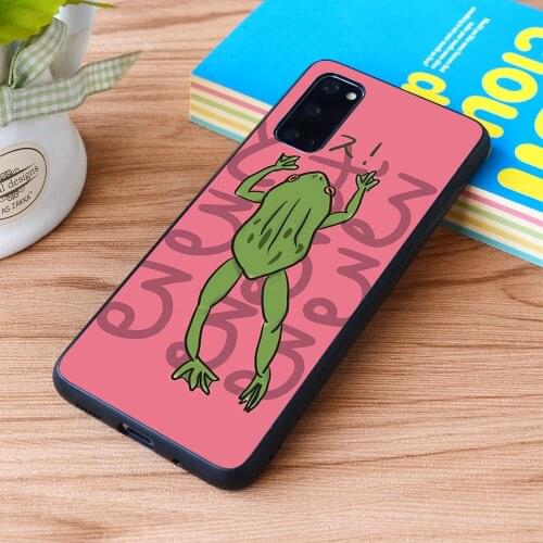 For Samsung Galaxy Jojos Bizzarre Adventure Doppio Frog Soft TPU border Samsung Galaxy Case