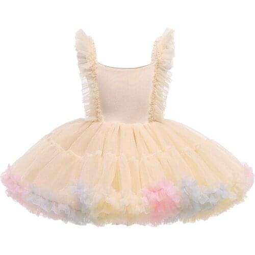 Baby girl dress new dance dress TUTU dress full moon birthday party dress flower girl evening dress princess fancy party dress