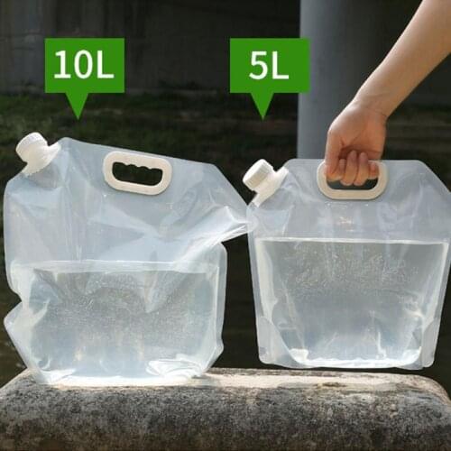 700ml/5L/10L Car Portable Folding Water Bag Outdoor Riding Traveling Water Storage Bag Emergency Folding Water Bag Car Bucket