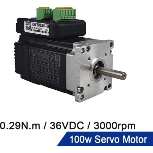 Servo motor NEMA23 / 57 JMC integrated servo IHSV57-30-10-36-01-T-33 motor driver + motor integrated 100W 0.29NM DC36V