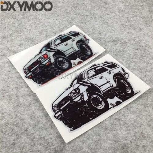 Cool SUV 4X4 Car Stickers Motocross Q Auto Decals for LC400 4WD Land Tour CRUISER 16x11cm