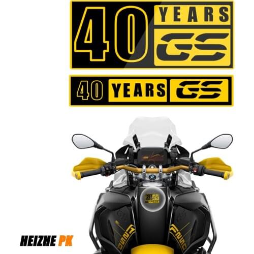 Motorcycle 40 Years GS Windshield helmet fuel tank Reflective Sticker Decal for BMW Motorrad R1200GS R1250GS G310R F900X