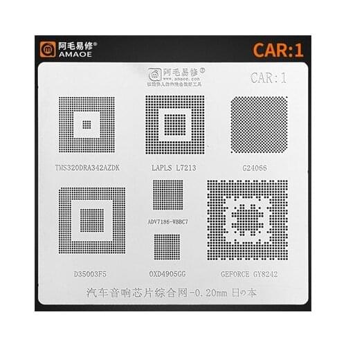 TMS320DRA342 L7213 ADV7186 D35003F5 BF5 car BGA chip tinned steel mesh