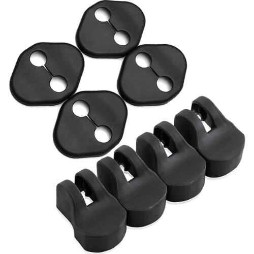 4Pcs Car Door Lock Protector Cover+4Pcs Door Check Arm Protection Cover For KIA RIO K2 Soul