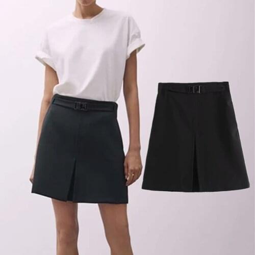 Jenny&Dave Autumn Mini Skirt Women England Style Fashion Solid High Wasit A-line Faldas Mujer Moda 2021 Sexy Mini Skirts Womens