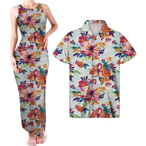 HYCOOL Custom Plus Size Floral Dresses Sleeveless Bodycon Women Clothing For Party Chinese Improved Cheongsam Side Split Dresses