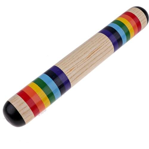 1pc Wooden Rain Stick Rainmaker Musical Instrument Toy For Toddlers Kids