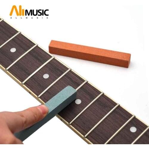 10PCS Grindstone Orange & Blue Sanding Polishing Beam For Guitar Bass Fretboard Fret String Luthier Tool