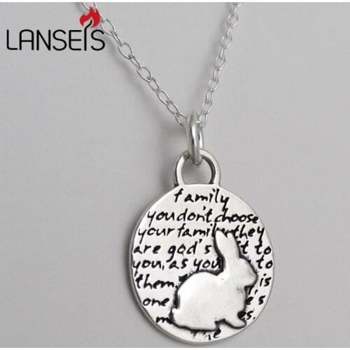 20pcs Inspirational Bunny Rabbit Charm Necklace 15mm