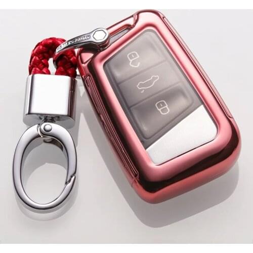 Car Key Cover for vw Remote Key Covers Case For Skoda Superb A7 For Volkwagen VW Passat B8 Golf Gte Car Styling Protection
