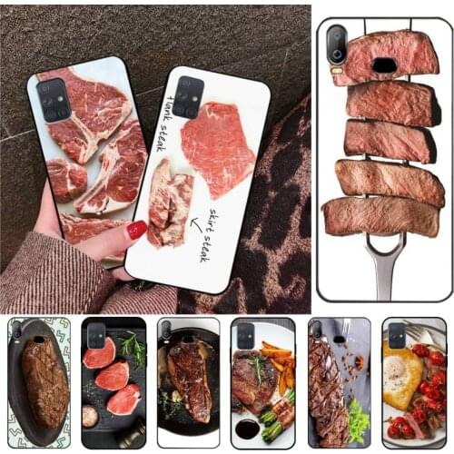 Gourmet steak Phone Case Cover For Samsung Galaxy A01 A11 A31 A81 A10 A20 A30 A40 A50 A70 A80 A71 A91 A51
