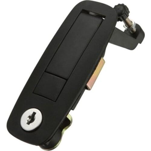 Black Flush Mount Lock Flap Latch Handle for RV, Yachts Boats, Trailer Wall Furniture RV Lock
