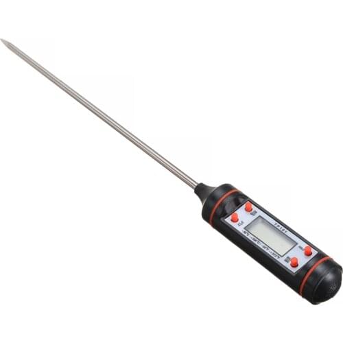 Digital Cooking Thermometer Instant Read LCD Screen Plug In For Grills BBQ Kitchen Cooking Thermometer Probe Fit Solid Liquid