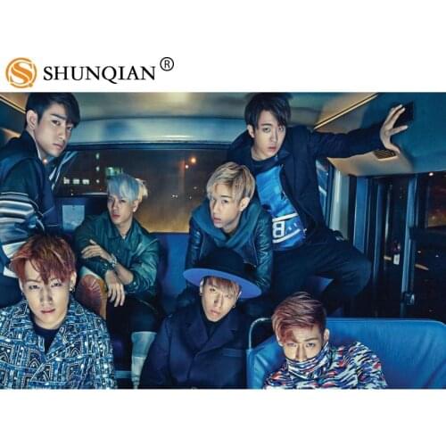 GOT7 Poster Silk Fabric Print Poster Print Cloth Fabric Wall Poster Custom Satin Poster 40X60cm,50X75cm,60X90cm