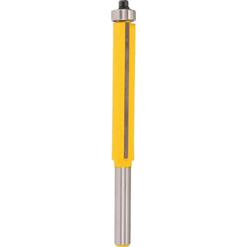 3/8" W x 2" H Flush Trim Router Bit 1/4" Shank Extra Long Woodworking Cutter For Power Tools