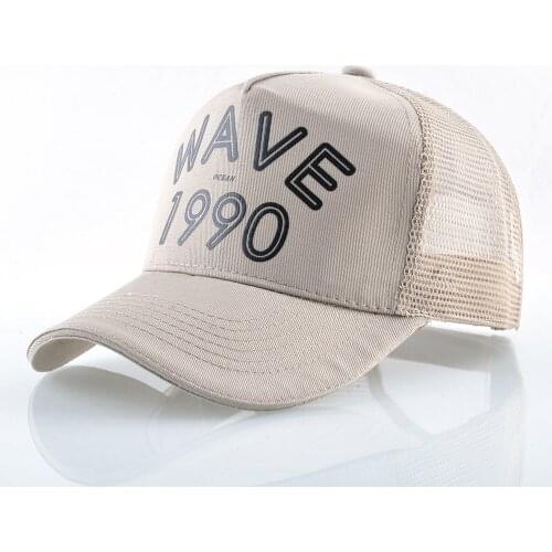 Women Men Cotton Baseball Cap Alphabet Letter Printing Solid Color Summer Trucker Mesh HatsHarajuku Hip Hop Street Snapback Hat