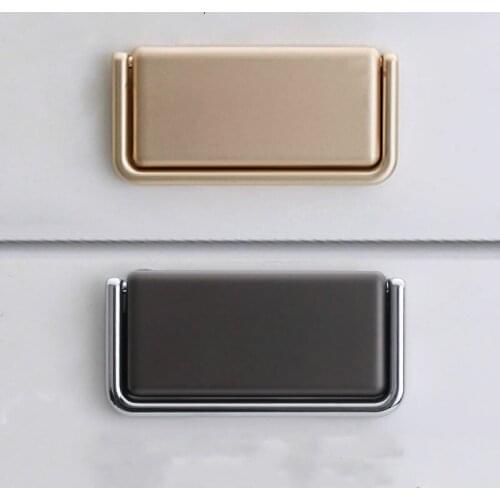 JD Drawer Wardrobe Handle Furniture Hardware Modern European Zinc Alloy 64mm Style Concealed Cabinet
