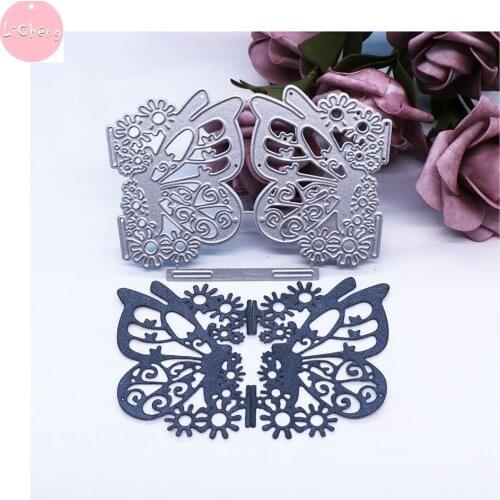 CP Butterfly Metal Cutting Dies Scrapbooking Photo Album Cards Making Craft Edge Stencil Clear Stamps and Slimline Card Dies