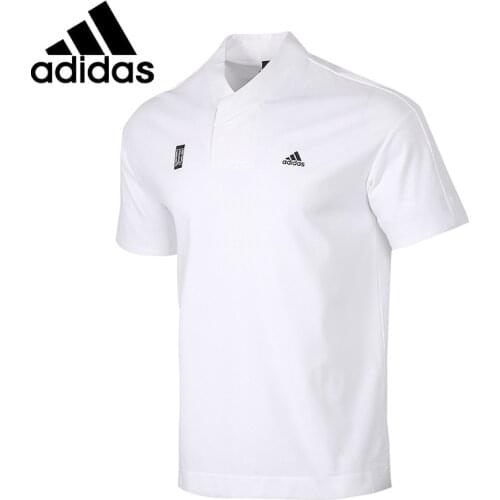 Original New Arrival Adidas M WJ TEE HENLY Mens POLO shirt short sleeve Sportswear