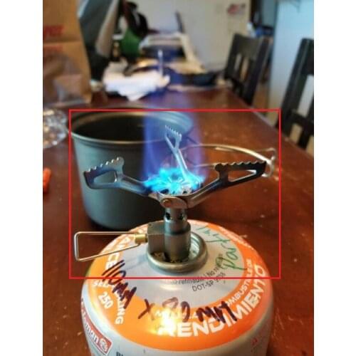 100pcs BRS Outdoor Gas Stove Camping Gas-Burner Portable Mini Titanium Stove Survival Furnace Pocket Picnic Gas Cooker brs-3000t