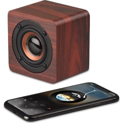 Q1 wooden mini wireless bluetooth speaker mobile phone portable small stereo