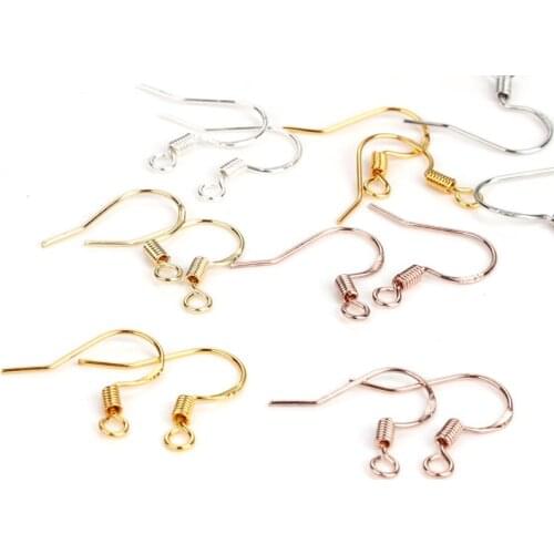 50pcs/lot Earrings Carven 925 Silver Ear Wires Earrings Hook for DIY Jewelry Earrings Making Supplies Accessor