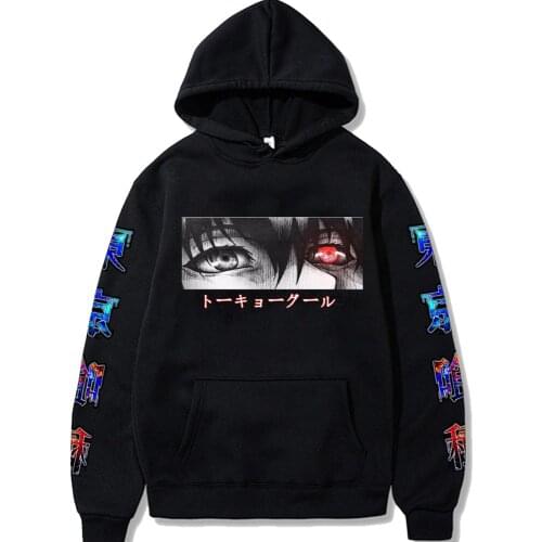 Harajuku Sweatshirt Female/Men Hoodies Japanese Anime Tokyo Ghoul Graphic Hoodie