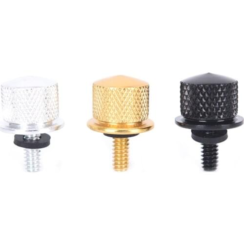 New 1/4"-20 Thread Knurled Head Screws Cap Rear Seat Quick Mount Bolt Touring Softail Dyna Sportster XL 883 1200 Custom