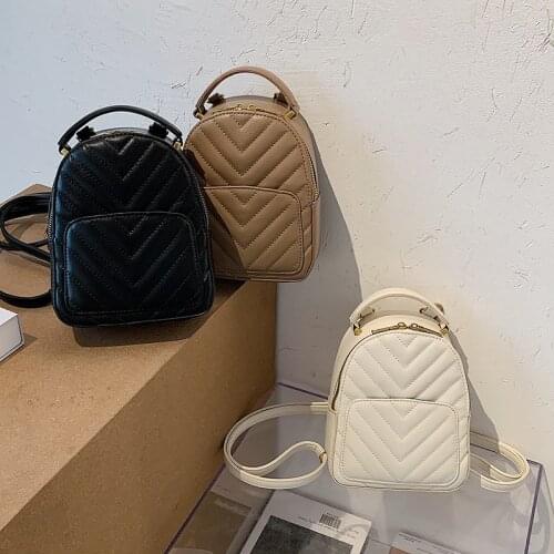 Womens Backpack Leather 2021 New Leisure Student Travel Shoulder Bag Fashion Pu Embroidery Backpack Womens Double Shoulder Bag