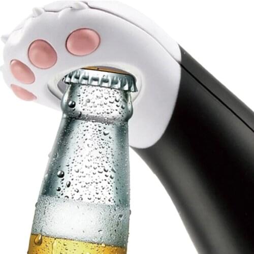 1pc Cute Cat Paw Bottle Beer Opener Creative Opener Tools Bar Drinking Accessories Home Kitchen Party Supplies Gadgets