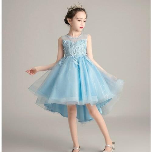 2021 New Childrens Dress Wedding Dress Tailoring 3-13 Year Old Girl Dress Princess Dress