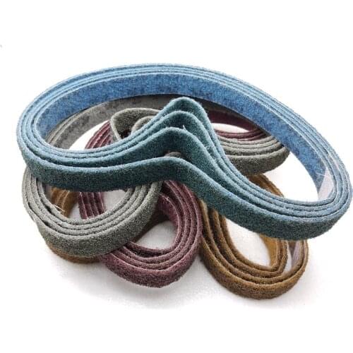 4pcs 760*40mm Nylon Sanding Belt Grinder Belts on Metal belt grinder for Brushed Wire drawing