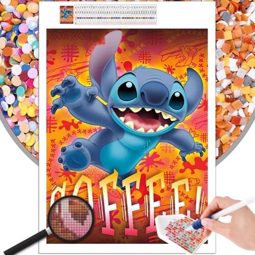 5D DIY Diamond Painting Blue Little Monster Disney Passionate Cartoon Embroidery Full Square Round Photo Cross Stitch Mosaic Kit